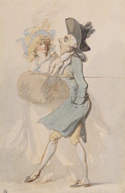 Ein erschöpfter Wüstling, ca. 1790-95 von Thomas Rowlandson